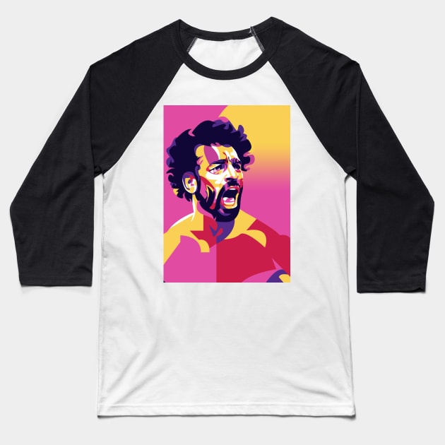 Mohamed Salah Baseball T-Shirt by RJWLTG